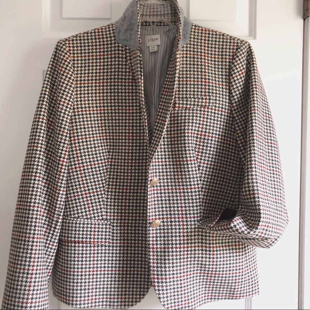 J.Crew Houndstooth Blazer
